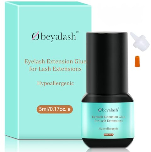 Obeyalash Black Colla Extension 5ml Ciglia Colla Per Extension Ciglia Waterproof Lash Adhesive 6-7weeks Retention for Salon