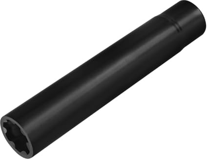 Milageto Clé pour écrous de Roue à Pointes, pièces, Manchon d'installation et de Retrait, extracteur, Outil Pratique et Robuste de Remplacement des écrous, Noir 7 Spline