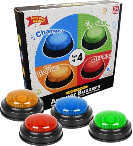 Sound-Buzzer-Taste Spiele Buzzer Abstimmen Raten Sound-Tasten Debatte | Gameshow für Klassenantworten, Klassendebatten, Wettbewerbe, Buzzer-Abstimmungen, Familienabende, Abendtreffen, Nachtzusamme