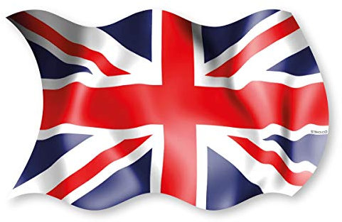 stika.co Union Jack UK Flag Vinyl Sticker – Self-Adhesive Decal for Cars, Vans, Windows, Laptops & VE Day | Indoor & Outdoor British Flag (Self-Adhesive Vinyl, 160 x 100mm)