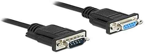 Delock Seriell Kabel RS-232 Sub-D9 Stecker zu Buchse Nullmodem 1 m