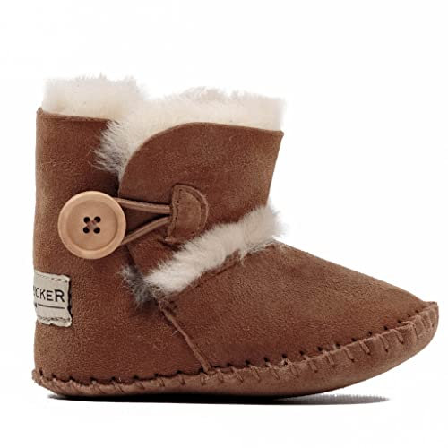Hofbrucker Lammfell Babyschuh Booty in Farbe Chestnut, Größe 16/17