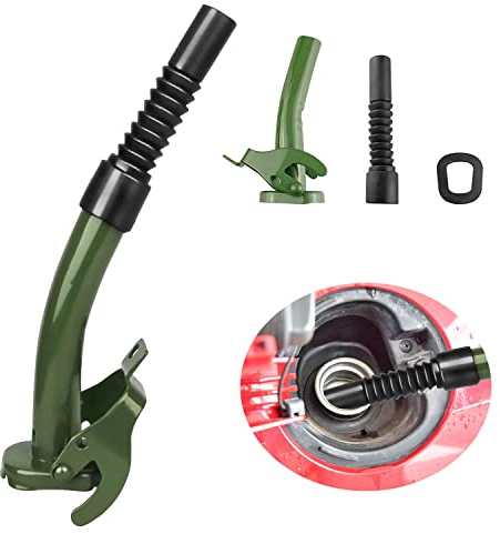 Jerrican Essence Bec Verseur, Bec Verseur Jerrican Caoutchouc, Bec Verseur Jerrican Metal, Bec Verseur Jerrican Essence, Convient Pour le Réservoir en Métal Diesel Essence 5L 10L 20L