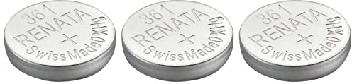 RENATA Knopfzellen Silber Oxid 361/SR721W, 0 % Quecksilber, 3 Stück