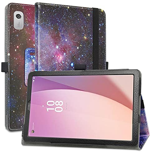 MAMA MOUTH Kompatibel mit Lenovo Tab M9 Hülle,Schutzhülle mit Hochwertiges PU Leder Tasche Case für 9 Lenovo Tab M9 (TB310FU) Tablet,Galaxy