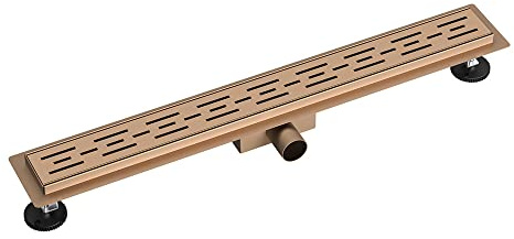 Aloni Canaleta de ducha estándar de cobre, 70 cm