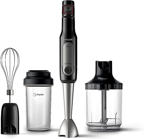 Philips HR2627/91 ProMix Viva Collection Stabmixer, 300 W Mixleistung, SpeedTouch, ProMix-Technologie, einfach und intuitiv, Tumbler für unterwegs, Schwarz