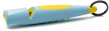 Acme Hundepfeife No. 211,5 (Update 2023) | Alpha | Verbesserte Version | Ideal für den Rückruf | Große Reichweite | Neuer Griff | Frequenzstandardisiert (Baby Blue/Yellow)