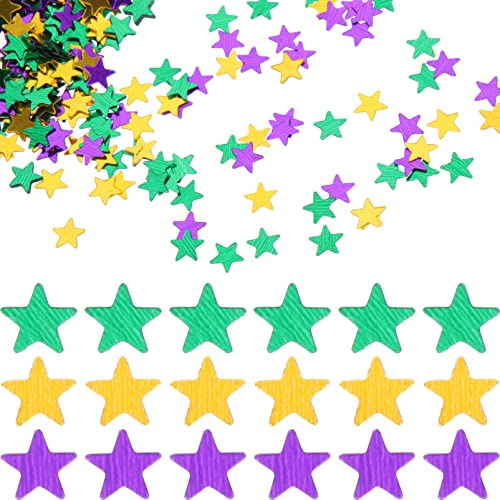 PRETYZOOM 1paquete Confetti De Estrellas Brillantes Decoración De Fiesta Temática De Carnaval De Papelillo Para Cumpleaños y Bodas Para Mesas y Fotografía