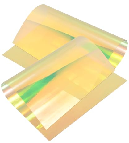 TEHAUX 2blätter Bögen Schillernder Folienstoff Kostümzubehör Diy-stoffmaterial Aus Pvc Holografische Materialien Für Handarbeiten