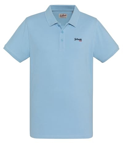 Schott NYC Pscasual Homme Polo Shirt, Gris, S