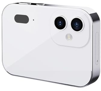 Osmond Appareil Photo Numérique CCD 4K Caméra Vidéo Flash Numérique 64MP avec Écran Tactile Zoom Numérique 16X Caméra de Vision Nocturne IR Blanc