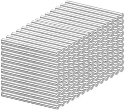 PATIKIL 100 Stück 304 Edelstahl Zylinderstift 2mm Durchmesser, 18mm Länge Dübelstifte Metall Regalstifte für Kleiderschrank Kommode Schrank Bücherregal Industrie Haushalt Möbel Regale