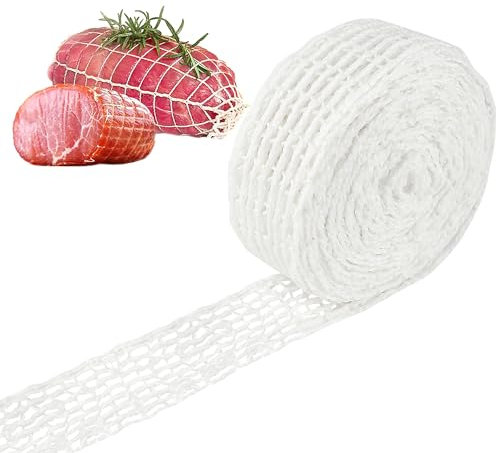 HO-SFSM Rete per Arrosti Rete da Cucina per Carne, Rete per Arrosti Elastica, Rete per Affumicatura per Cottura e Cottura per Conservare, 5m
