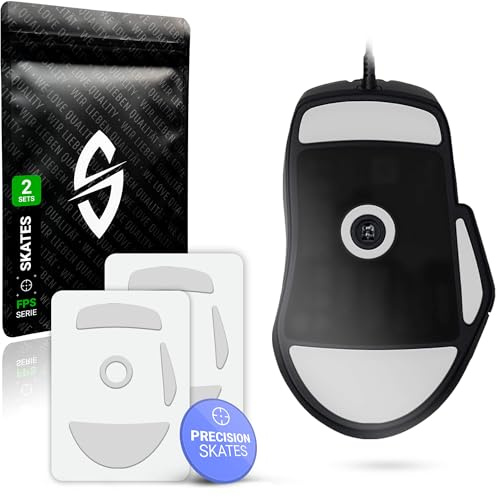 SensoryBoost FPS Glides (2er Set) kompatibel mit Roccat Kone XP, Pro - Ultra Präzise, Mehr Kontrolle, Selbstpolierend - PTFE - Ersatz-Mausfüße, Skates - Gaming Maus Upgrade Zubehör