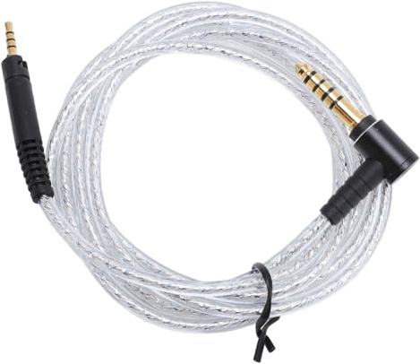BONKZEBU Cavo per Cuffie Bilanciato da 2,5 Mm a 4,4 Mm, Cavo per Cuffie Bilanciate Al Nucleo Argento, Auricolare e Flessibile, per HD598 HD599 HD558
