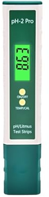 Kit d'analyse de sol, PH-2 Pro Testeur de pH numérique de laboratoire Stylo Eau 0,01 Test de pH -2,00-16,00 Bandelettes de tournesol Rétroéclaira Aquarium Mesure hydroponique,Durable
