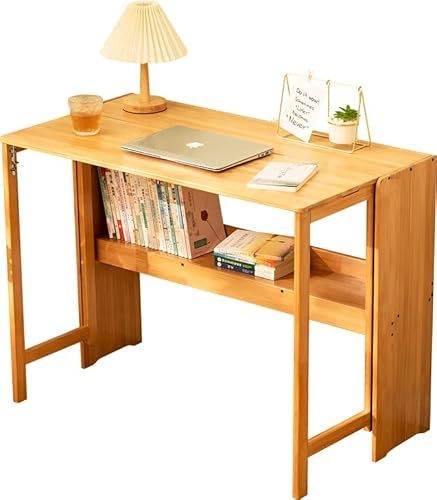 MumaHome Scrivania Pieghevole Salvaspazio, Scrivania Richiudibile | Scrivania Pieghevole Salvaspazio 103 x 54 x 76 cm, Ideale per Studio, Lavoro e Piccoli Ambienti