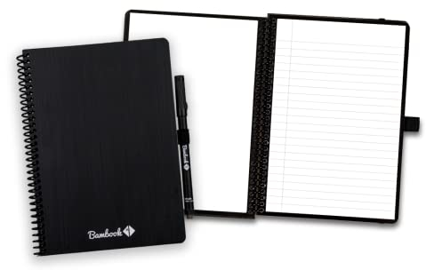 BAMBOOK Classic Notizbuch Original - A5 - Blanko & Liniert, Wiederverwendbares Notizbuch, Notizblock, Reusable Notebook