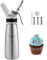 Lospitch Sifone Panna in Acciaio Inossidabile 500ml, con 3 Ugelli per Decorazione in Acciaio Inox, Professionale sifone da Cucina per Decorazione Pasticceria Panna Gelato e Altro(N20 Non Incluso)