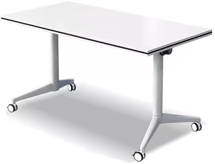 KOOFUR Konferenztisch Klappbarer Konferenztisch, Moderne Büro-Konferenztische, mobiler Klapp-Besprechungstisch mit Lenkrollen(63x19.7x29.5in)