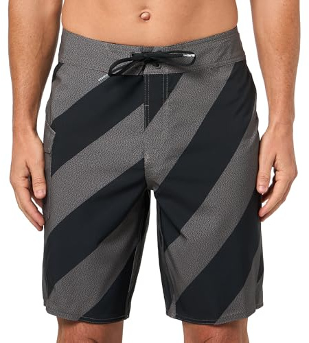 Volcom Men's 20 Mod-Tech Board Shorts- Stretch, UPF 50+ Sun Protection, Quick-Dry Swim Bottoms, Manic Black Combo, 32