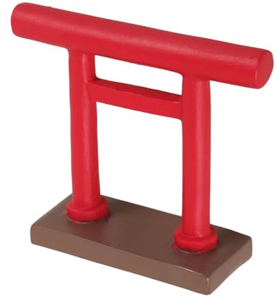 VINTORKY Miniature Gate Resin Statue Japanese Style Garden Decor Mini Gate Ornament for Outdoor