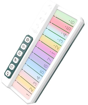 Lernmusikgerät mit wechselnder Lichtanzeige und einfach zu bedienendem LED Licht Musikspielzeug für Kleinkinder auf Reisen und Kinderunterhaltung