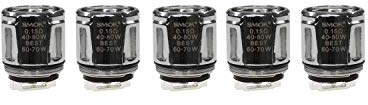 Riccardo V8 Baby-Mesh Coils (0,15 Ohm), SMOK Verdampferköpfe für e-Zigarette, 5 Stück