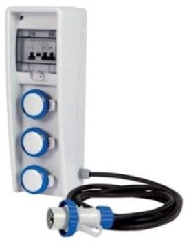 QUADRO ASC CANTIERE 3 PRESE IP67 230V 16A 14x9,5x43H cm.