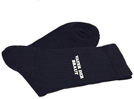 AnneSvea Socken schwarz Vater der Braut bedruckt - Hochzeit JGA Party Polterabend Wedding Groom Brautopa Geschenk Trauung (39/42)