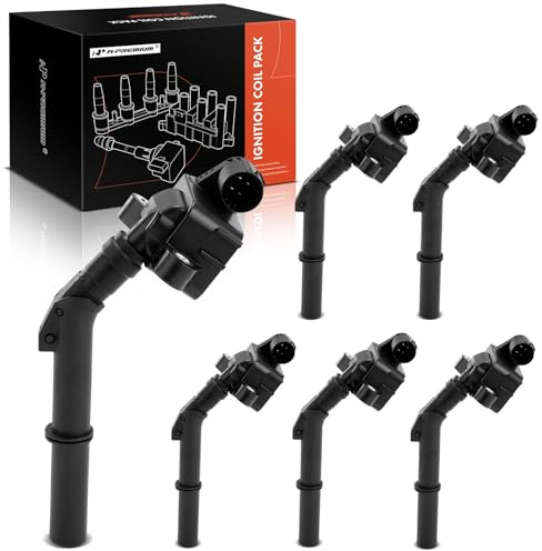 A-Premium Ignition Coil Pack Compatible with Mercedes-Benz C300 C350 E300 E350 E400 GLK350 ML350 R350 SLK350 CL63 AMG S600, Set of 6