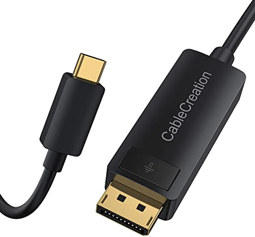 8K USB-C auf DisplayPort Kabel, CableCreation 1.8m Typ C (Thunderbolt 3) auf DP 1.4 Kabel HBR3 32,4Gbps, Unterstützt 8K@60Hz 4K@60Hz/144Hz, 2K@165Hz, Kompatibel mit Oculus Rift S/MacBook Pro/Air, usw.