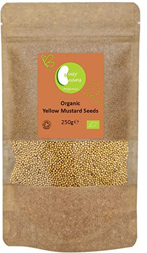 Organic Yellow Mustard Seeds - Certified Organic - by Busy Beans Organic (250g)