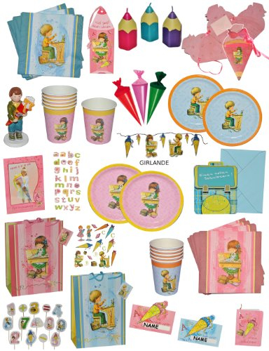 alles-meine.de GmbH 30 TLG. Set Sticker/Aufkleber - Alphabet Buchstaben - für Schulanfang Deko Schultüte Schulbeginn Schule ABC
