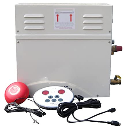 Generador De Vapor Para Ducha 220v 380v MáQuina De Vapor Para El Hogar BañO De Sauna Spa Ducha De Vapor Con Controlador Digital Almacenamiento De Calor AutomáTico 35-55 ℃, FáCil De Instalar,8KW-220V