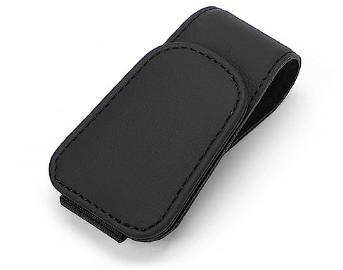 LOKORI 1Pcs Auto-Brillenhalter für BMW X5 G18 2022-2023,Auto Sonnenblende Gläser Box Sonnenbrille Clip Karte Ticket Halter Stehen Verschluss Zubehör,A-Black