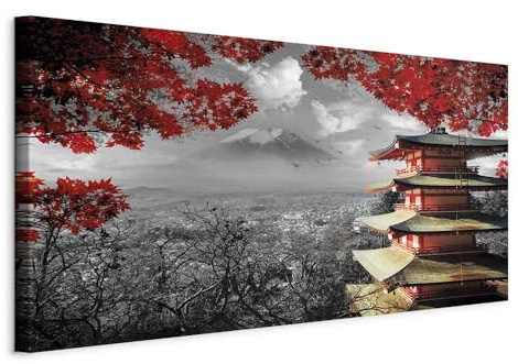 murando - Akustikbild Tempel, 120x60 cm, 1-teilig, Schallschutz, Wohnzimmer | Verbessert Raumakustik, reduziert Hall, ideal fürs Büro oder Wohnzimmer, hochwertige Verarbeitung, schnelle Montage, stilvoll