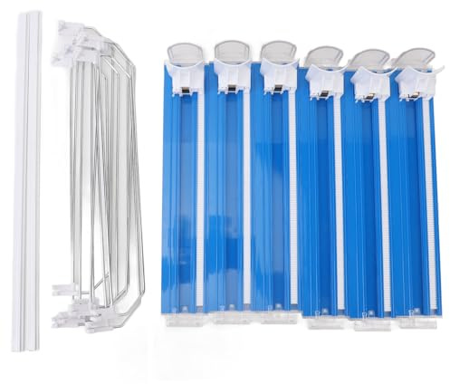 GLOGLOW Organizador de bebidas ajustable para nevera, deslizador de 6 filas, amortiguador de velocidad estable, dispensador de latas de refrescos para bebidas de cerveza (-3118230449313)