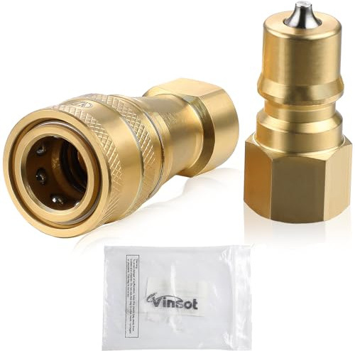Vinsot 1 Set 1/4 Quick Disconnect Coupler Valve for Carpet Cleaning