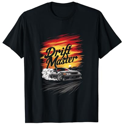 Drift Master Fan von Straßenrennen mit schnellen Autos T-Shirt