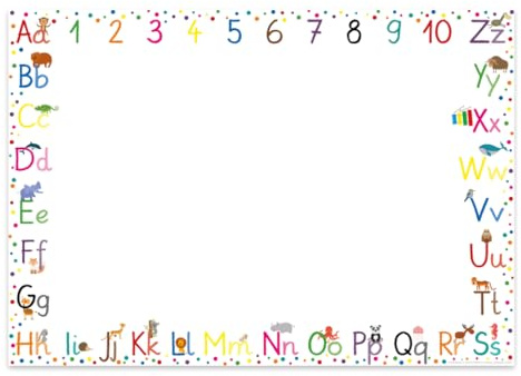 ABC Schreibtischunterlage Kinder Papier DIN A3 | 25 Blatt Block zum Malen, Schreiben und Kritzeln | 1er, 2er, 3er Pack | Malunterlage für Mädchen und Jungen (ABC | DIN A3 | 1er Pack)