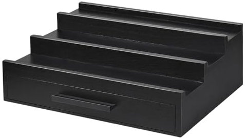 Parfüm-Organizers Für Männer – Parfüms-Organizer-Tablett, Parfüme-Halter, Parfüm-, Drei Schichten | Duftständer, Schwarzer Parfüm-Organizer Mit Schubladen, Ba