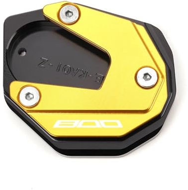 VQLDPX CNC-Ständerfuß-Seitenständer-Verlängerungsplatte Für Motorrad Für Kawasaki Z800 Z 800 2012 2013 2014 2015 2016 Motorradständer Platte Verbreiterung(Gold)