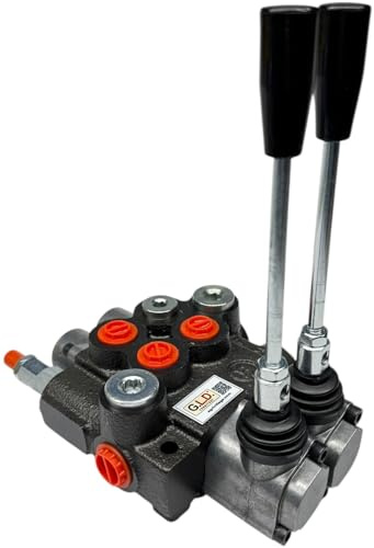 Distributore oleodinamico per trattore 2 leve -1 doppio effetto + 1 semplice effetto 3/8 45 Litri 300 bar