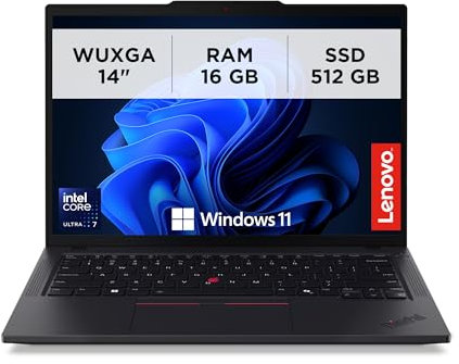 Lenovo - Notebook 14 Pollici ThinkPad T14 Gen 5, Pc Portatile Professionale Windows 11 Pro, Intel Core Ultra 7 155U, RAM 16GB DDR5, 512GB SSD NVMe - Laptop Grafica Intel, Computer Audio Dolby