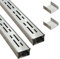 SXSJMY Entwässerungsrinne flach 5 cm breit 2 m lang, ablaufrinne aussen aus 304 Edelstahl mit Kupplung, entwässerungsrinne schmal für Beton/Pflastersteine/Terrassen/Gehwege