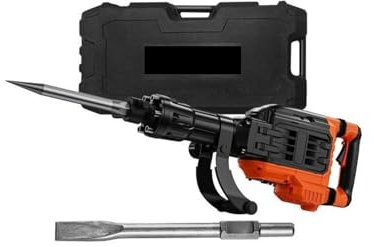 Trapano a percussione, Martello demolitore da 3500 W, martello demolitore for calcestruzzo, 2 scalpelli con guanti for scavi, martello elettrico for impieghi gravosi da 1900 BPM per demolizioni rapide