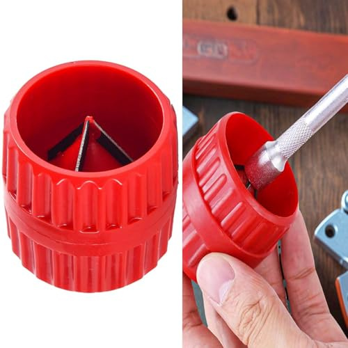 Herramienta de desbarbado de tubos, herramienta de desbarbado para tubos de cobre, herramienta de desbarbado externa, herramienta de biselado de tubos, herramienta universal de 4 mm a 38 mm, para