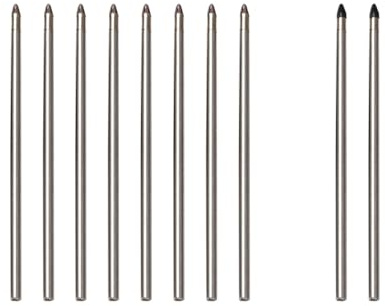 Ophaya Smart Pen Ersatzminen Set (10 Stück) – 8 schwarze Tintenminen (0,5 mm) + 2 Stylus-Spitzen ohne Tinte, nur kompatibel mit Ophaya Smart Pen